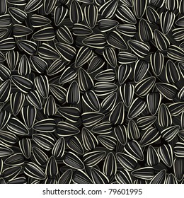 sunflower seeds seamless background