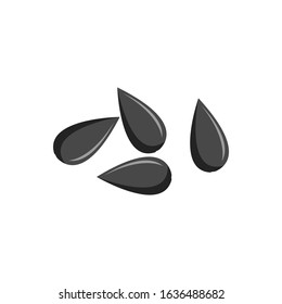 sunflower seeds simple illustration clip art vector