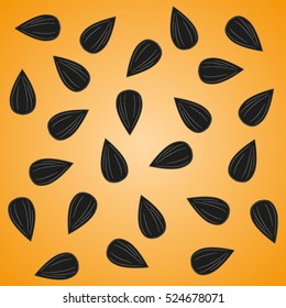 sunflower seeds, vector icon, eps10