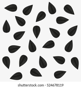 sunflower seeds, vector icon, eps10