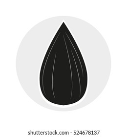 sunflower seeds, vector icon, eps10