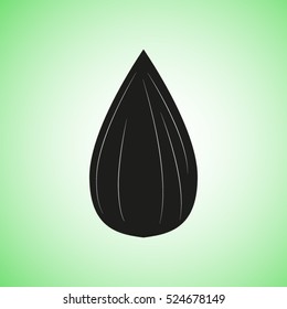 sunflower seeds, vector icon, eps10
