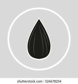 sunflower seeds, vector icon, eps10