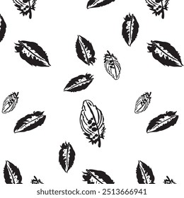 Sunflower Seeds Vector Pattern. Stock Vector

