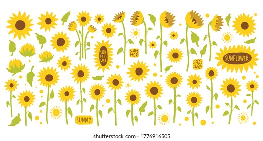 Simple Sunflower Stock Illustrations Images Vectors Shutterstock