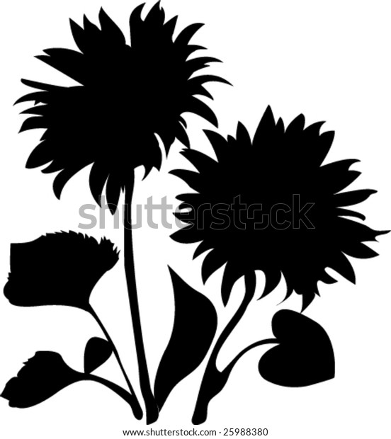 Download Sunflower Silhouette Vector Stock Vector (Royalty Free ...