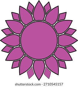 sunflower silhouette vector icon ideal for floral branding, packaging, garden graphics, nature themes, craft designs, and digital artwork. EPS editable format ensures smooth scaling and easy