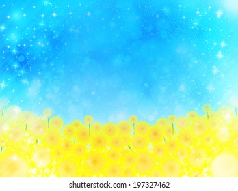 Sunflower sky background