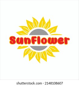 Sunflower Sublimation T-Shirt Design Icon