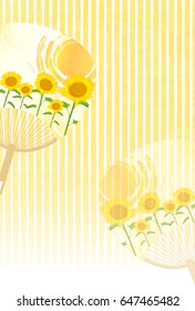 Sunflower summer flower background
