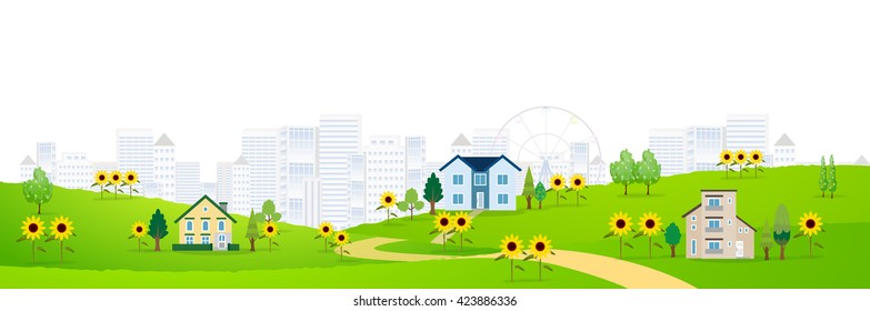 El paisaje del verano del girasol
