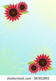 Sunflower and sun
