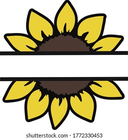 Sunflower Sun Logo Clipart 