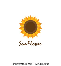 Sunflower vector design illustration template 