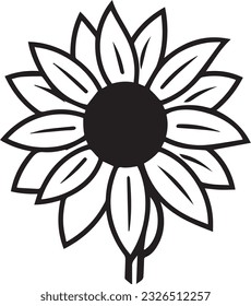 Sonnenblume, Vektorgrafik, Blume, Zeichnung