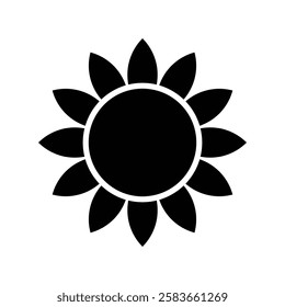 Sunflower Vector Glyph Icon Vector Design