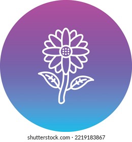 Sunflower vector icon. Can be used for printing, mobile and web applications.