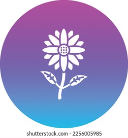 Sunflower vector icon. Can be used for printing, mobile and web applications.