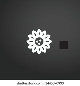 Sunflower vector icon. Sunflower concept stroke symbol design. Thin graphic elements vector illustration, outline pattern for your web site design, logo, UI. EPS 10.