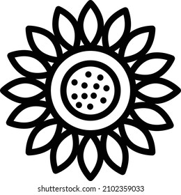 Illustration zum Design von Vektorgrafiken mit Sonnenblumen