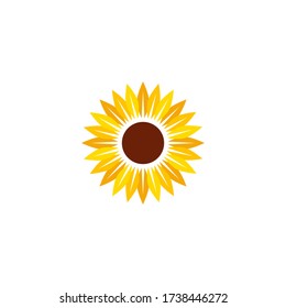 sunflower vector icon design template illustration