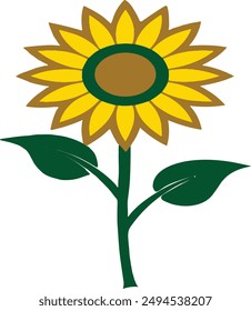 sunflower vector sunflower icon isolated artwork vector logo sunflower isolated pattern art sunflower symbol illustration separated background for texture watercolor with editable.