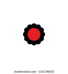 sunflower vector icon. sunflower vector template