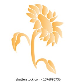 Sunflower vector illustration 