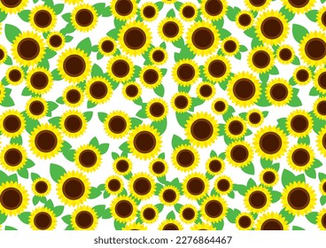 Sunflower vector illustration background material