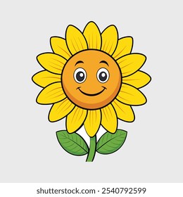 Sunflower vector illustration design art