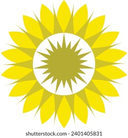 sunflower vector illustration mandala design for decoration and designing