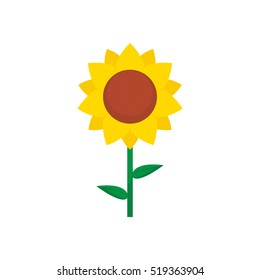 Sunflower vector isolated