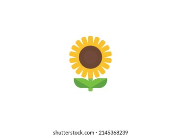 
Sunflower Vector Isolated Emoticon. 
Sunflower Icon