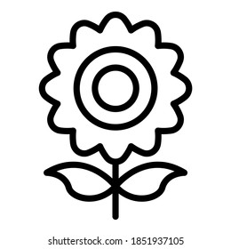 sunflower vector outline icon. Modern thin line symbols. Collection of traditional elements.