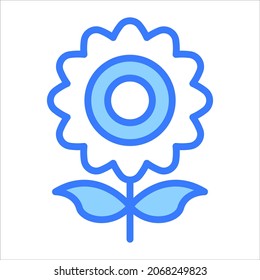 sunflower vector outline icon. Modern thin line symbols. Collection of traditional elements.