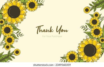 sunflowers border vector illustration.  beauty and warmth of sunflowers with those
wonderful.