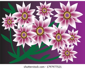 sunflowers and different background colors design