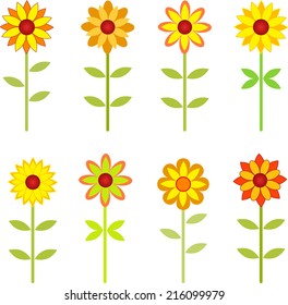 Sunflowers, Fall Flowers, Sunflower Vector
