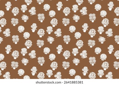 Sunflowers and floral seamless pattern design with vibrant nature-inspired theme for fabric, wallpapers, decor, prints, and backgrounds