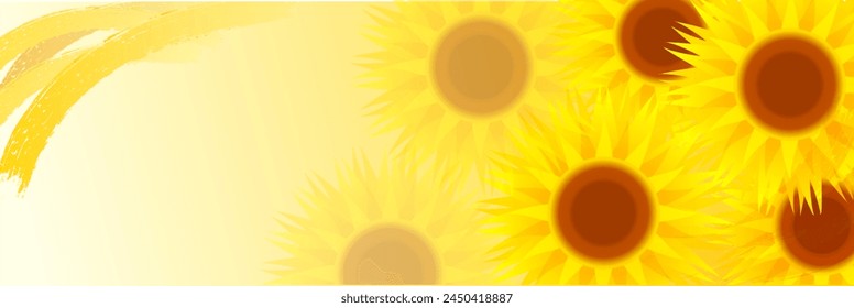 Sunflowers Hot Summer Sympathy Japanese Paper Background