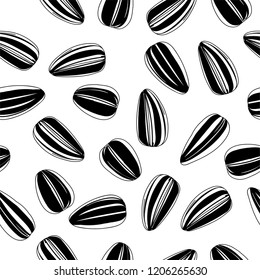 Sunflowers seeds. Pattern
