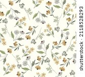sunflowers texture seamless pattern. Vector format perfect for wallpaper, fabric, linens, stationery