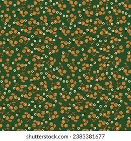 sunflowers texture seamless pattern. Vector format perfect for wallpaper, fabric, linens, stationery