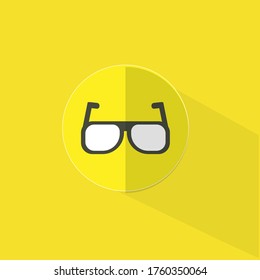Sunglaas icon in flat icon style. Summer icon vector illustration.