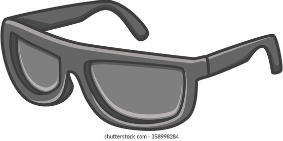 Sunglasess cute doodle illustration design