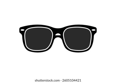 Sunglass art silhouette vector illustration with white background