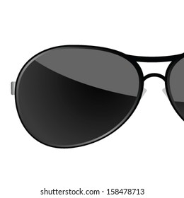 sunglass black art vector illustration