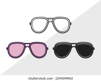 Sunglass Clipart Svg Printable Vector Illustration Stock Vector ...