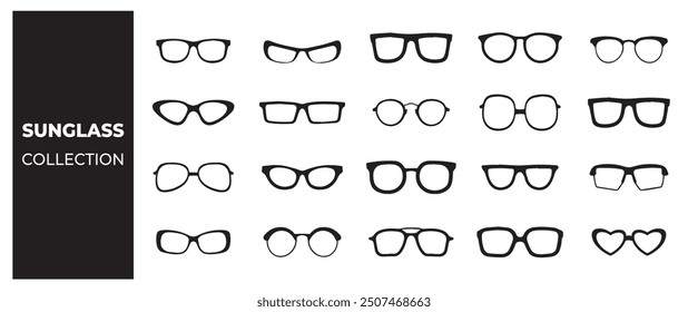 Sunglass and eye wear vector set