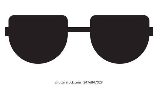 Marco de gafas de sol del círculo. marcos de gafas de sol de moda sobre fondo blanco. Marcos negros con gafas. Ilustración vectorial.